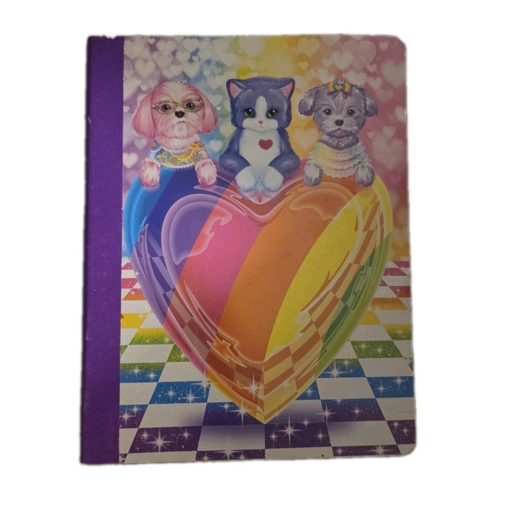 Lisa Frank‎ 2012-2014 Puppy Love Composition Notebook Cat Puppy Back To School